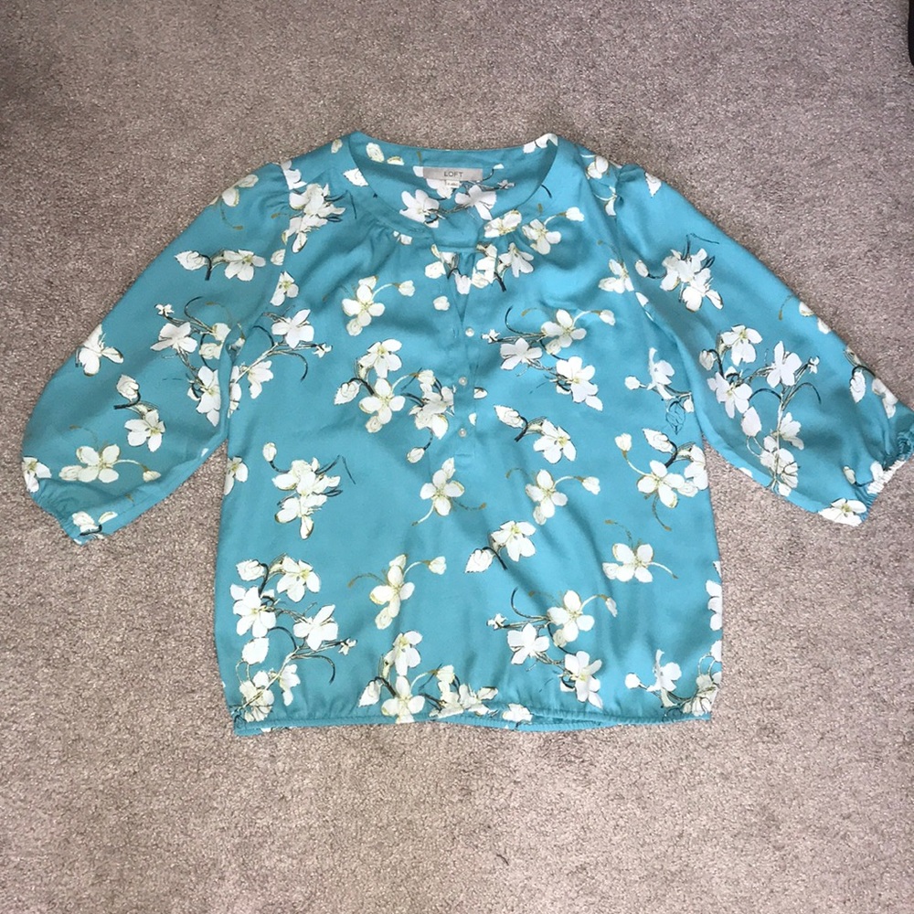 Ann Taylor LOFT Floral Blouse